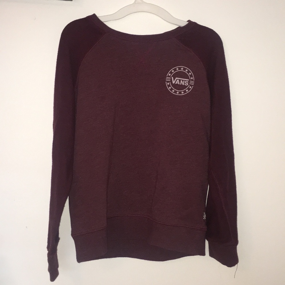 Maroon Vans Sweater